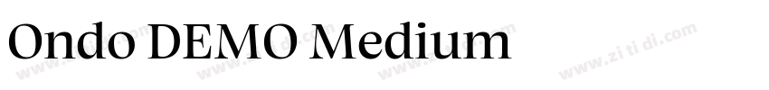Ondo DEMO Medium字体转换